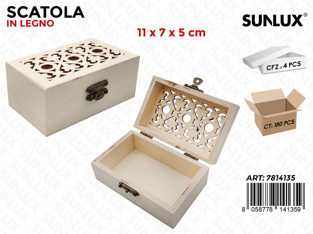 Sunlux Scatola Legno 11*7*5CM
