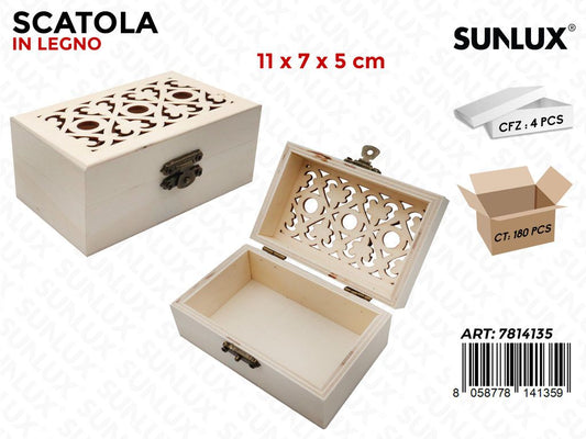 Sunlux Scatola Legno 11*7*5CM