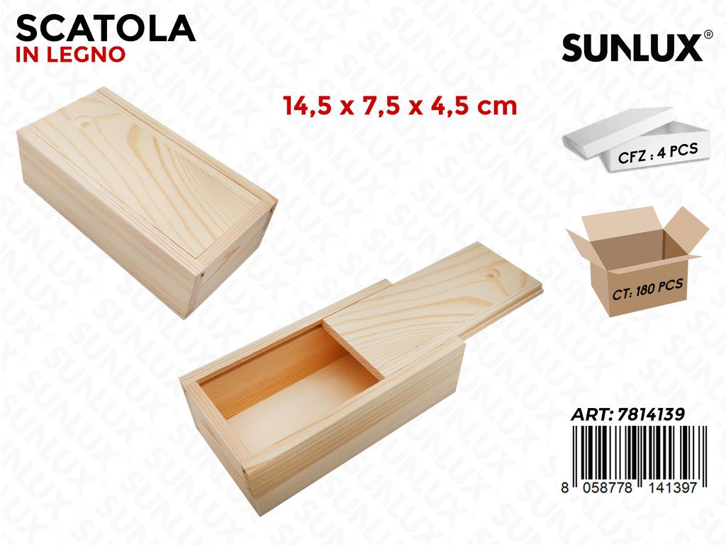 Sunlux Scatola Legno 14.5*7.5*4.5CM