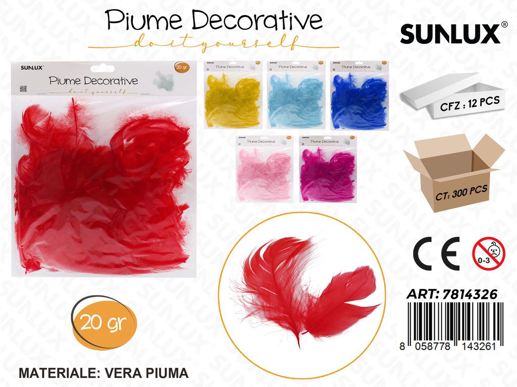 Sunlux Piume Decorative 20GR. Ass.