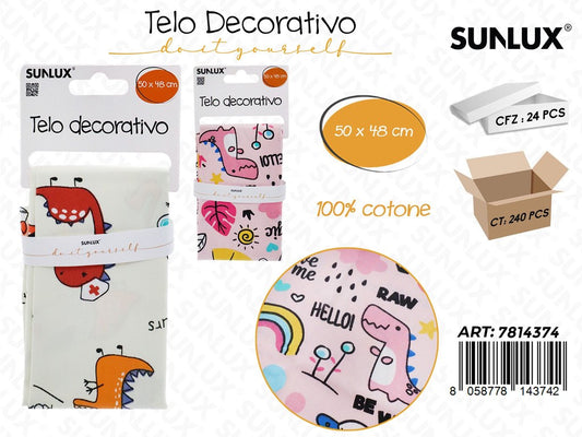 Sunlux Telo Dec. Cotone 50*48 Ass.