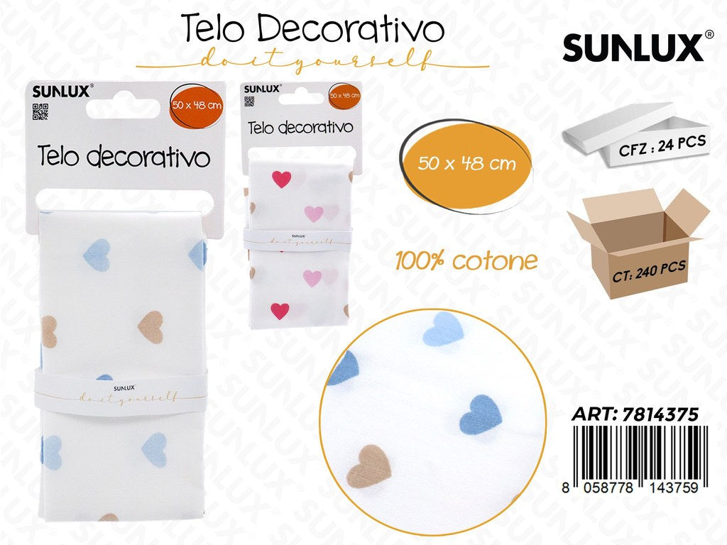 Sunlux Telo Dec. Cotone 50*48 Ass.