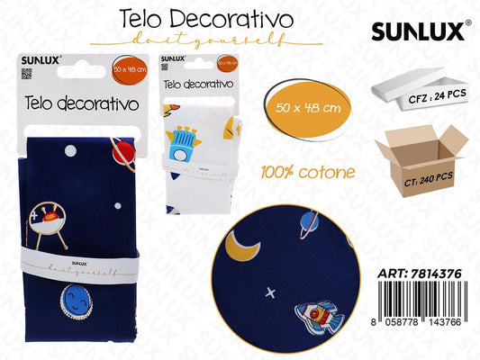 Sunlux Telo Dec. Cotone 50*48 Ass.