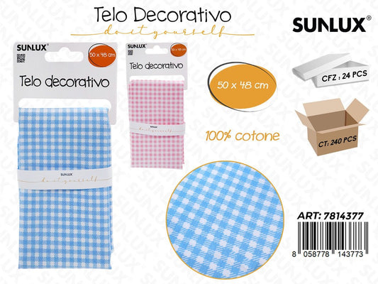 Sunlux Telo Dec. Cotone 50*48 Ass.