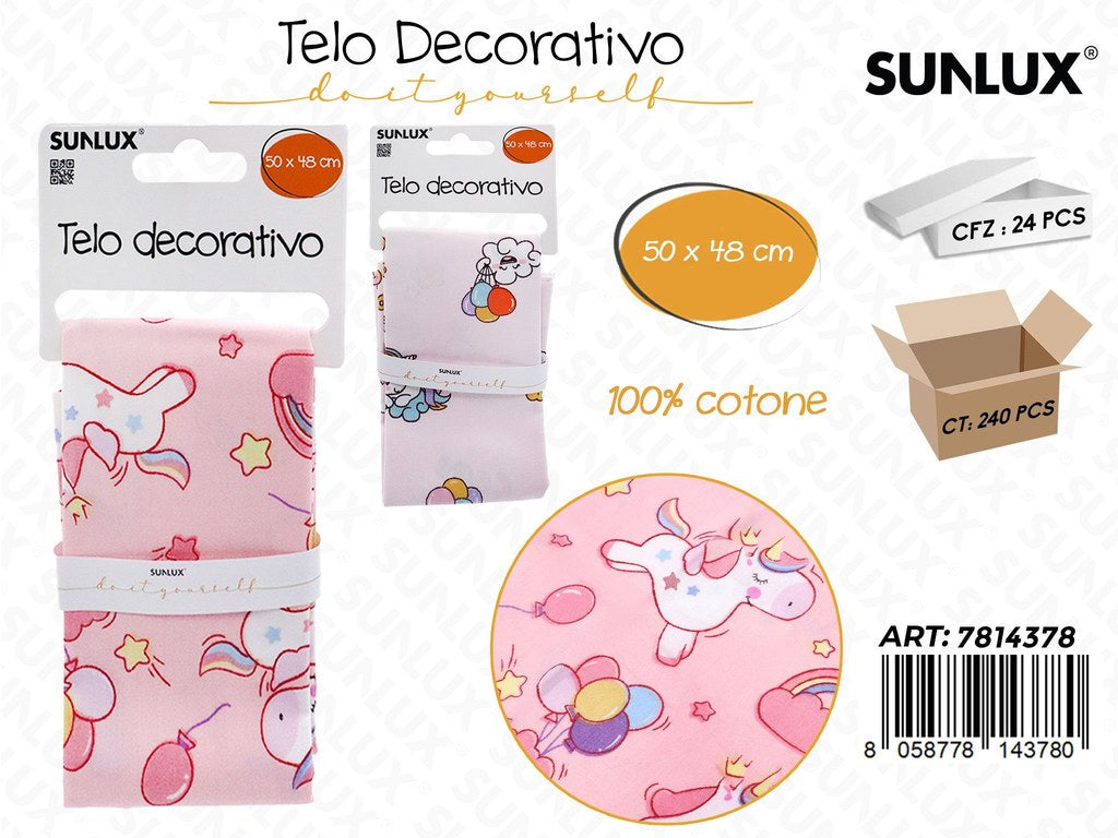 Sunlux Telo Dec. Cotone 50*48 Ass.