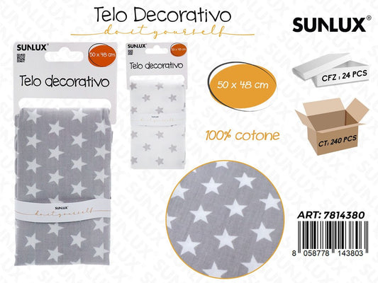 Sunlux Telo Dec. Cotone 50*48 Ass.