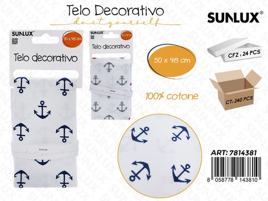 Sunlux Telo Dec. Cotone 50*48 Ass.