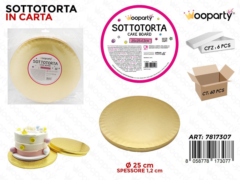 Wooparty Sottotorta D.25*1.2CM
