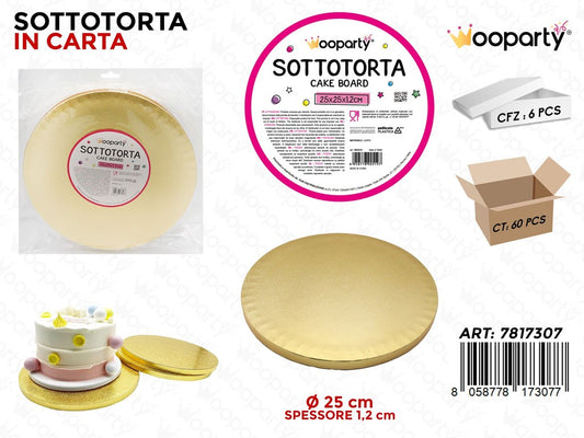 Wooparty Sottotorta D.25*1.2CM