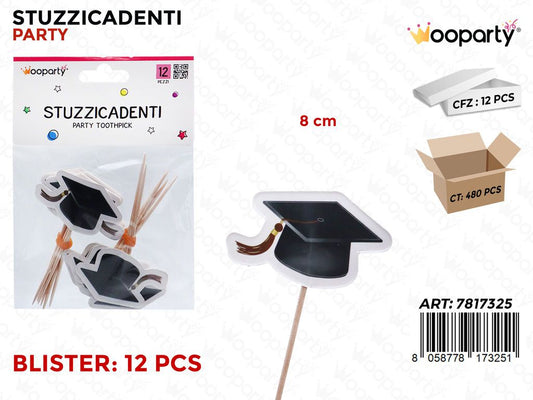 STUZZICADENTI PARTY 12PCS 8CM