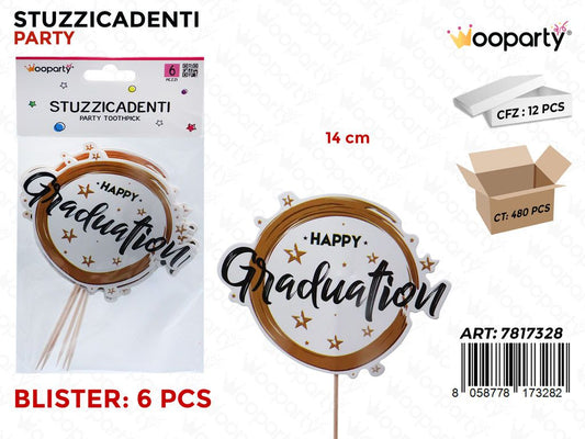 STUZZICADENTI PARTY 6PCS 14CM