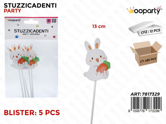 STUZZICADENTI PARTY 5PCS 13CM