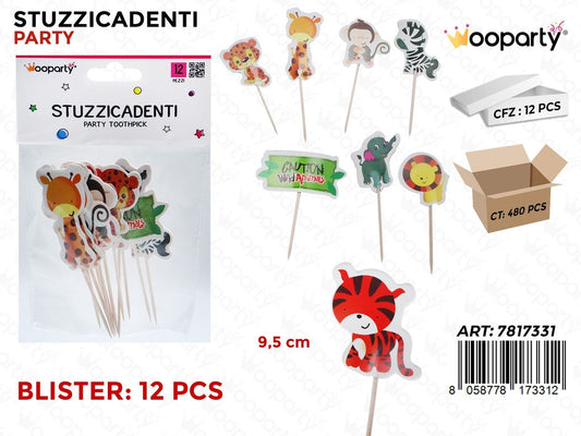 STUZZICADENTI PARTY 12PCS 9.5CM