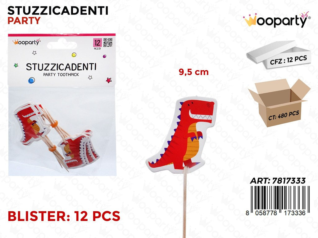 STUZZICADENTI PARTY 12PCS 9.5CM