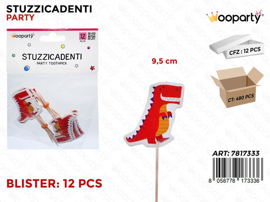 STUZZICADENTI PARTY 12PCS 9.5CM