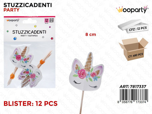 STUZZICADENTI PARTY 12PCS 8CM