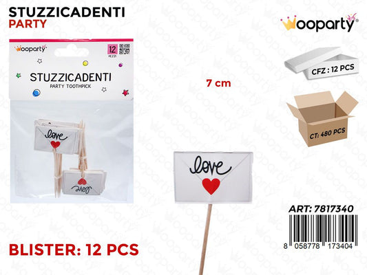 STUZZICADENTI PARTY 12PCS 7CM