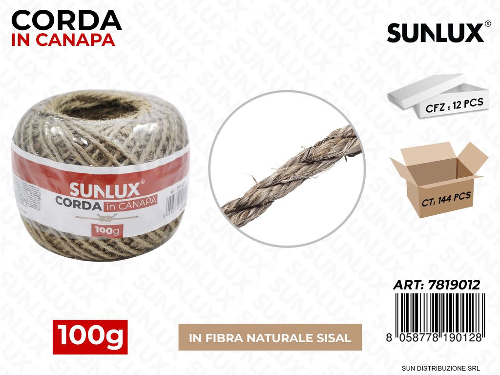 Corda in Canapa 100G