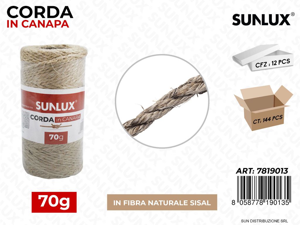 Corda in Canapa 70G