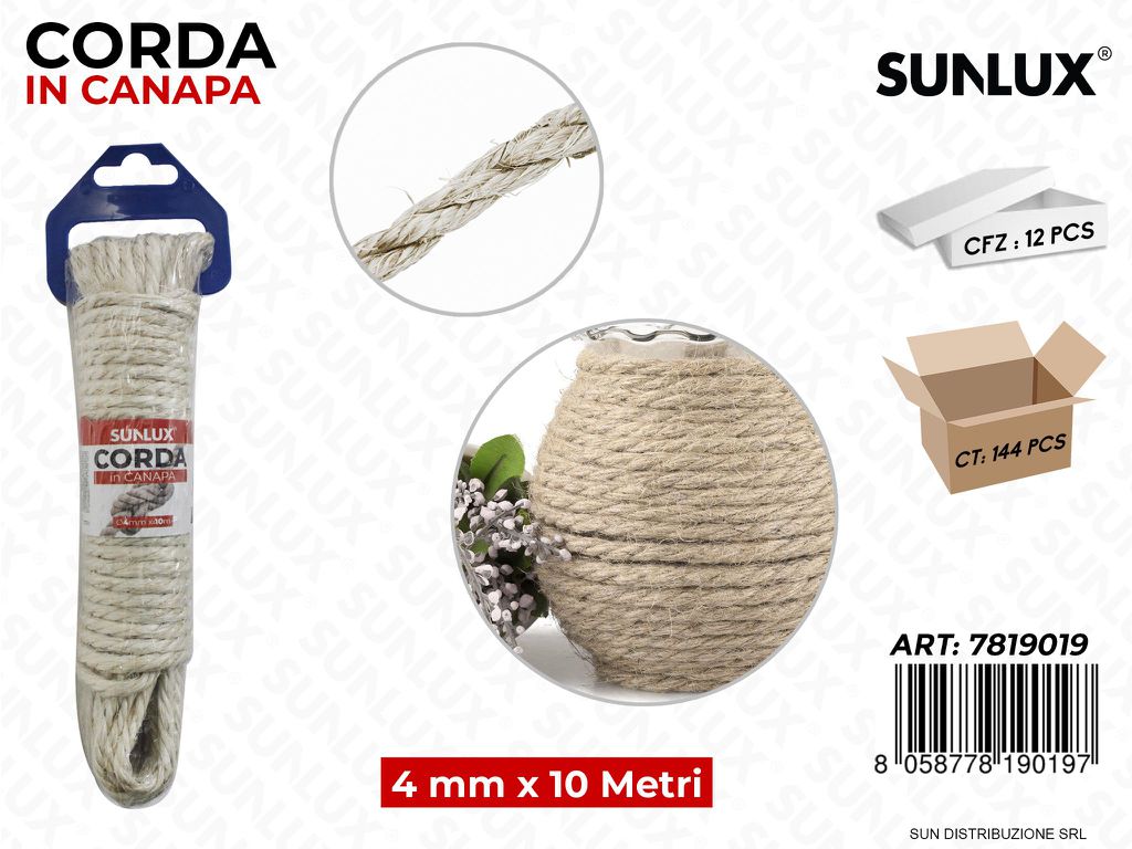 Corda in Canapa 4MM*10MT