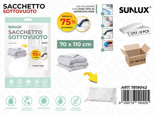 Sunlux Sacco Sottovuoto 70*110CM