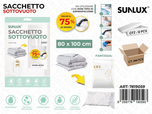 Sunlux Sacco Sottovuoto 80*100CM