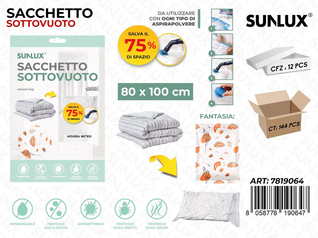 Sunlux Sacco Sottovuoto 80*100CM