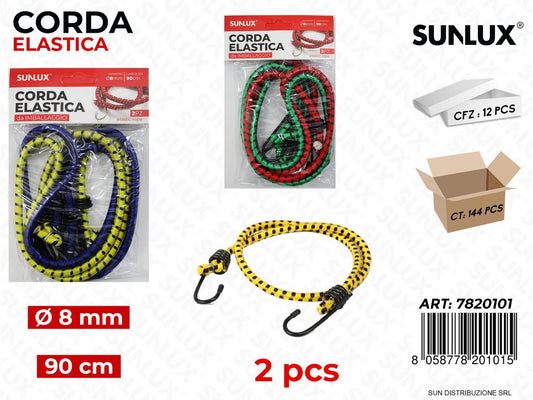 Corda Imballaggio Elast. D.8MM*90CM 2PCS