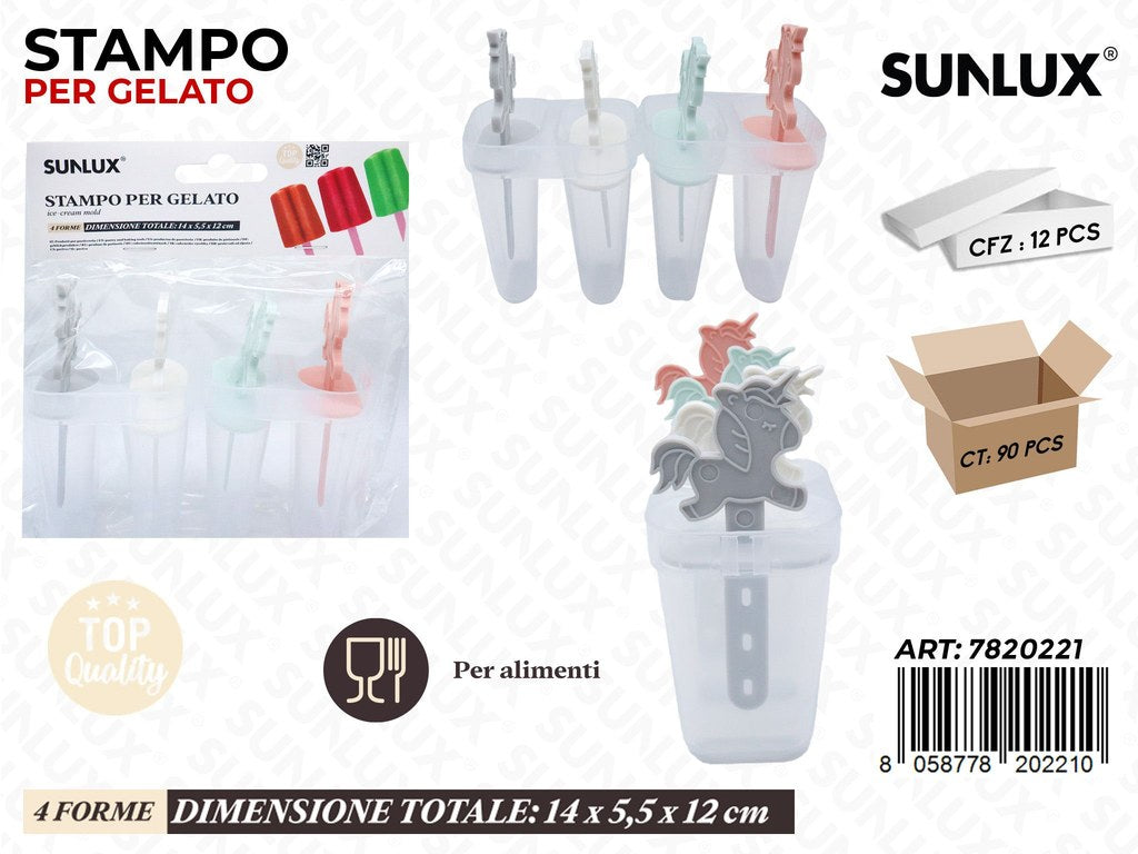 Sunlux Stampo per Gelato 4SCOMP.14*5.5*12CM