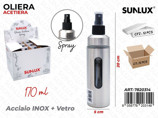 Sunlux Esp. Oliera-Acetiera In Vetro Spray 170Ml 5*20Cm