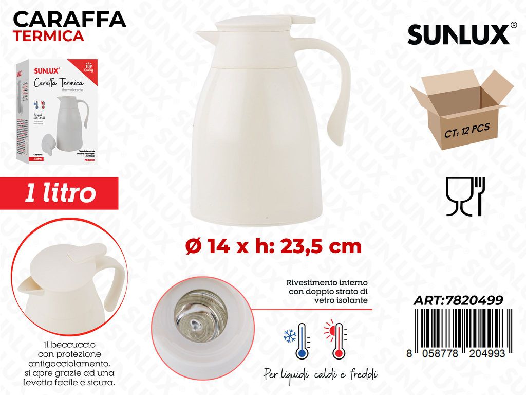 Sunlux Caraffa Terminca 1L 14*23.5CM