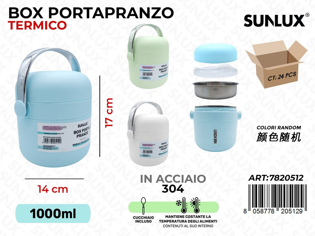 Sunlux Box Portapranzo Termico ACC.304 14*17CM 1L