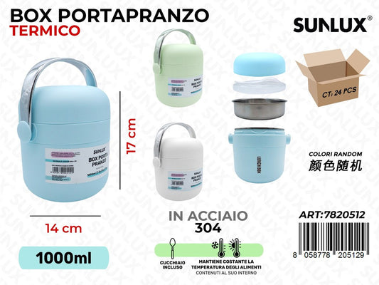 Sunlux Box Portapranzo Termico ACC.304 14*17CM 1L