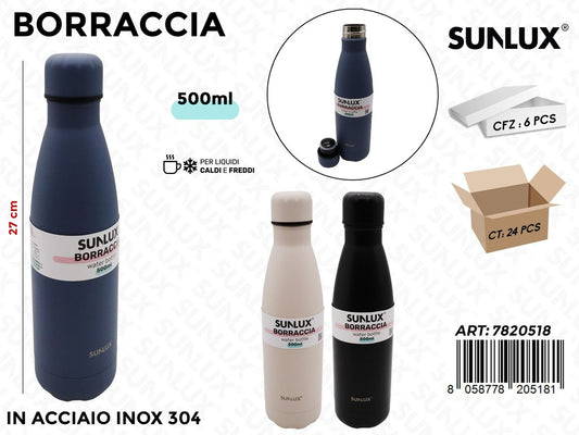 Sunlux Borraccia Acc. 304 Ass. 500ML 27CM