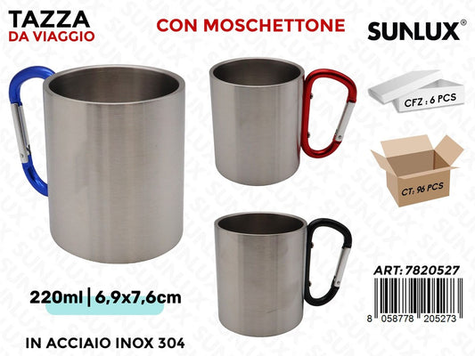 Sunlux Tazza da Viaggio Acc. 304 220ML 6.9*7.6CM
