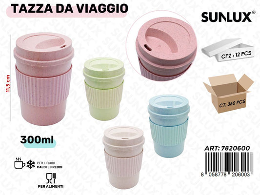 Sunlux Tazza da Viaggio Ass. 300ML 11.5CM