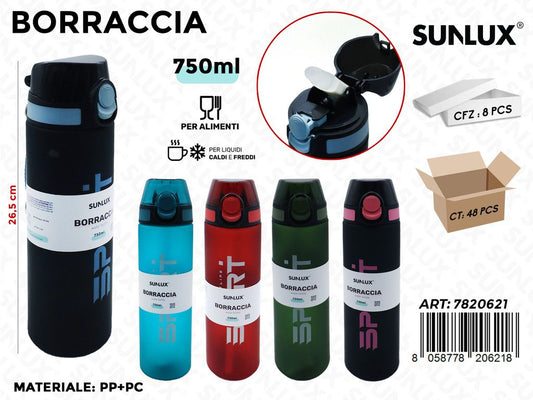 Sunlux Borraccia Ass. 750ML 26.5CM