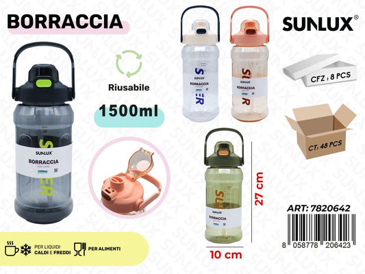 Sunlux Borraccia Ass. 1.5L 10*27CM