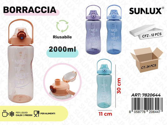 Sunlux Borraccia Ass. 2L 11*30CM