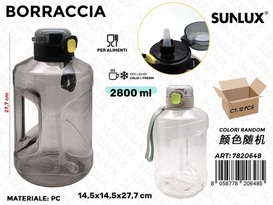 Sunlux Borraccia Ass. 2800ML 14.5*14.5*27.7CM