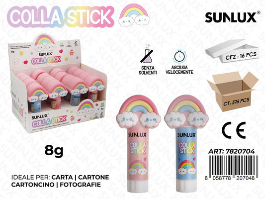 Colla Stick Rainbow 8Gr Ass.