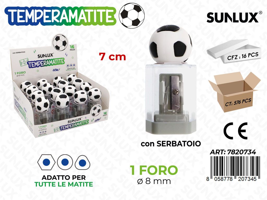 Temperamatite C/Serb. 1Foro Football 7Cm