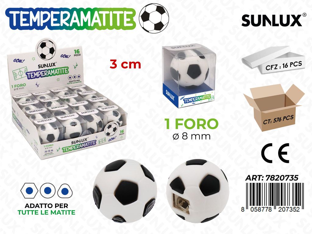 Temperamatite 1Foro Football 3Cm