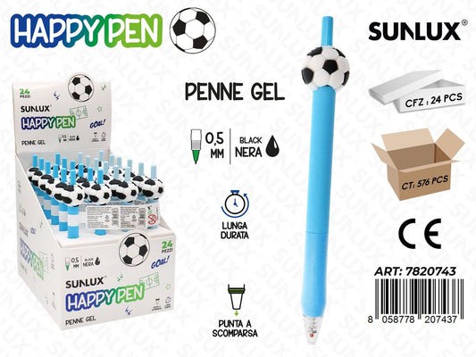 Happy Pen Footballgel Nero 0.5Mm