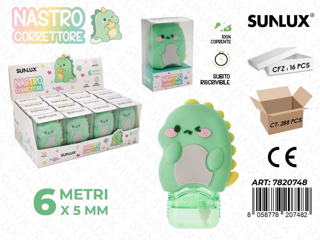 Nastro Correttore Dino 6Mt*5Mm