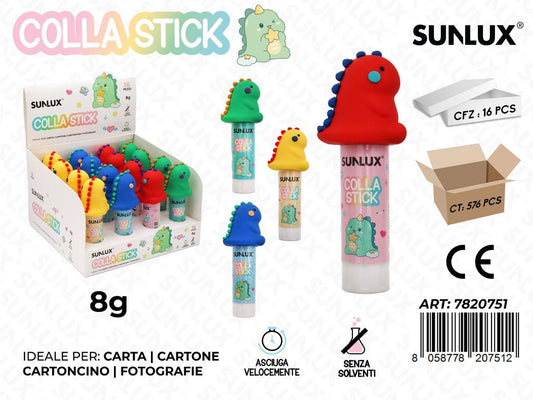 Colla Stick Dino 8Gr. Ass.