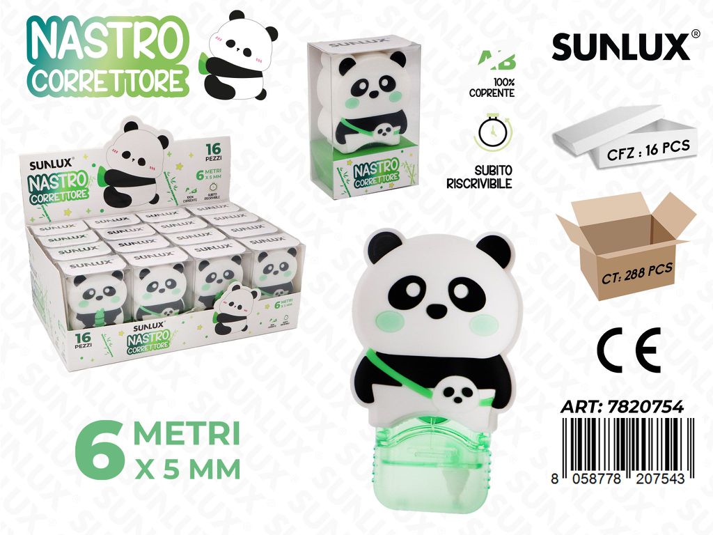 Nastro Correttore Panda 6Mt*5Mm