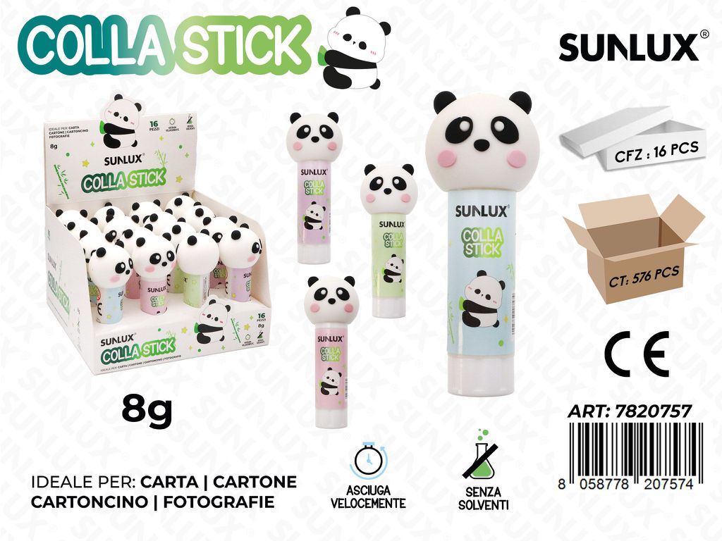 Colla Stick Panda 8Gr. Ass.