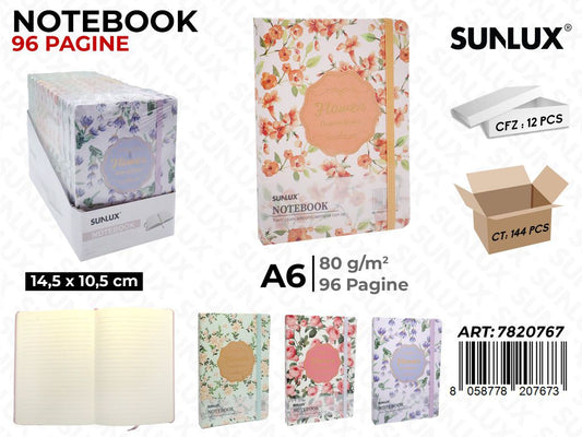 NOTEBOOK ASS. A6 14.5*10.5CM 96PAG. 80GR