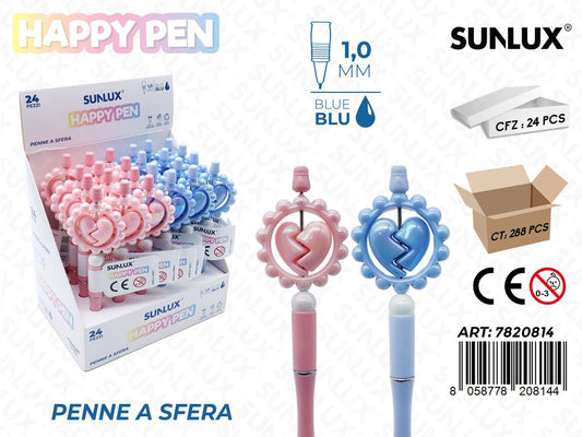 Happy Pen A Sfera Ass. 1.0Mm Blu